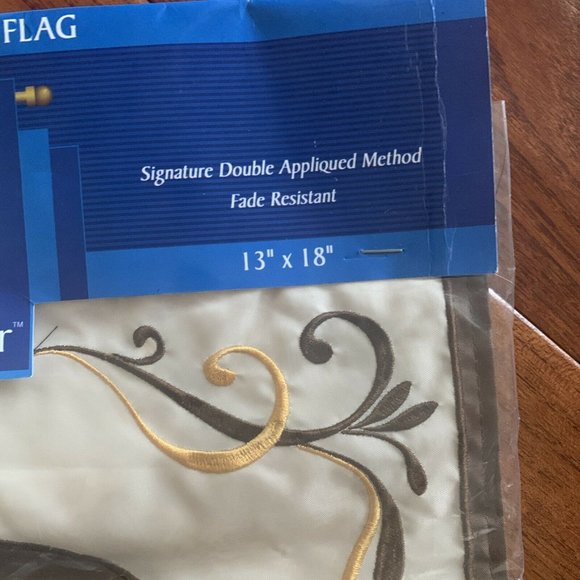 letter Q Garden Flag 13"x18" double applique fade resistant NEW Americana - Picture 5 of 9